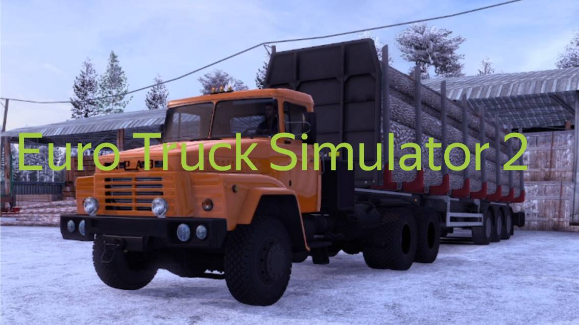 №17. Euro Truck Simulator 2.Покатушки зимой по Русским дорогам на КРАЗЕ смотреть онлайн