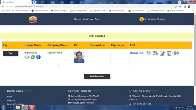 Digital Business Card Mini Website tutorial смотреть онлайн