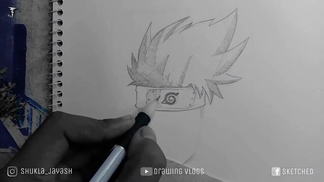 Drawing Kakashi Hatake | Mangekyou Sharingan | Naruto | Drawing Vlogs смотреть онлайн