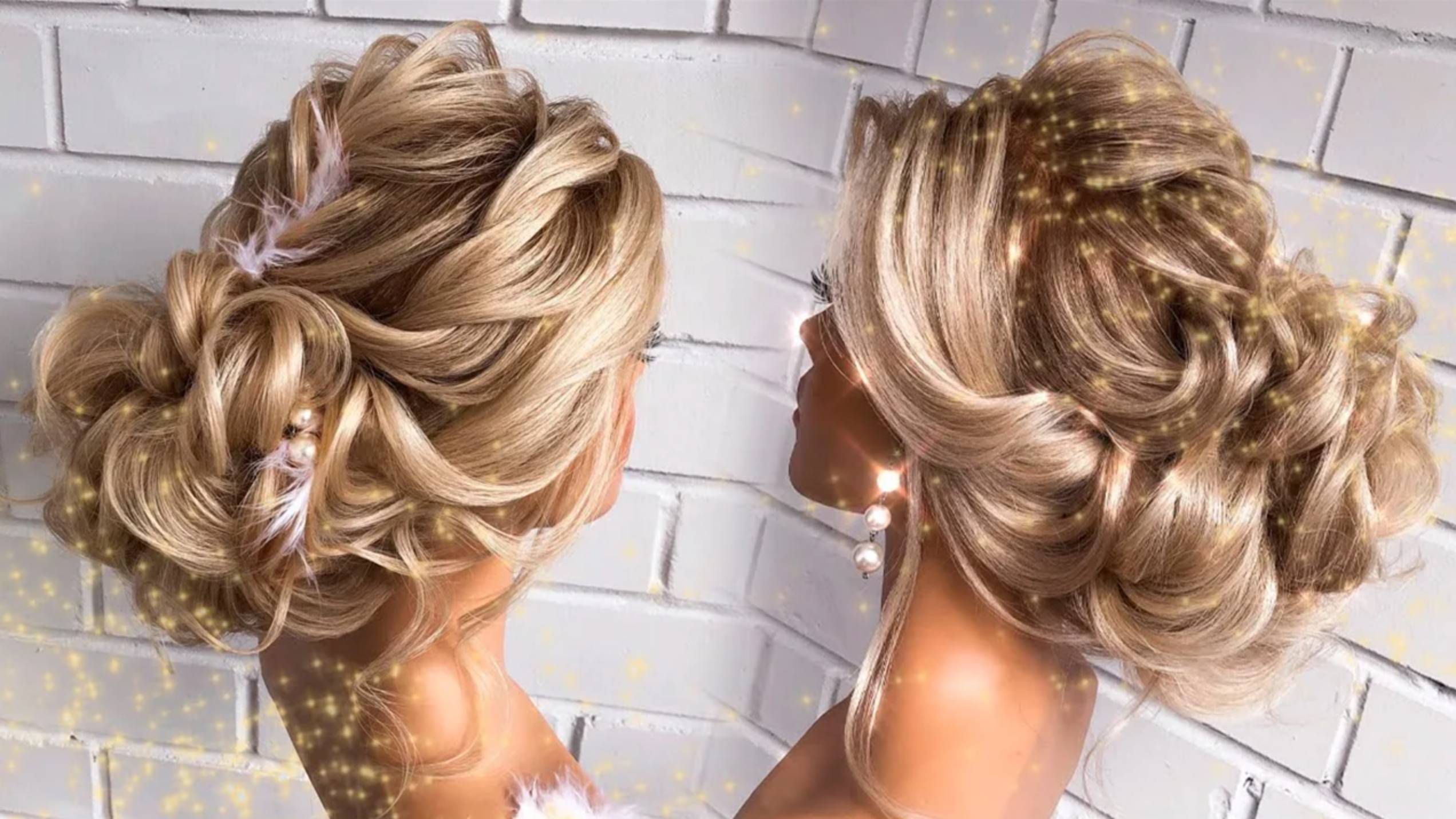 Низкий пучок из локонов, поэтапное видео создания пучка смотреть онлайн