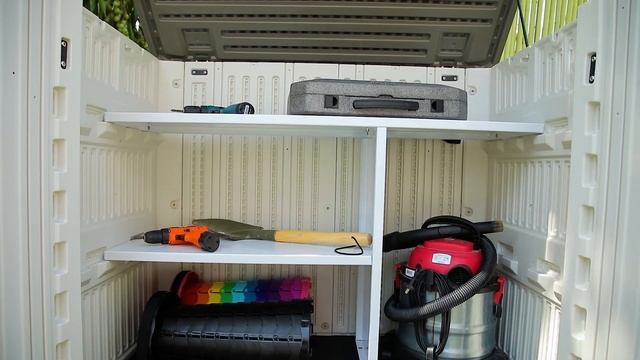 Use display-4' 2'' W x 2'5'' D x 3'5'' H Plastic Horizontal Garage Shed смотреть онлайн