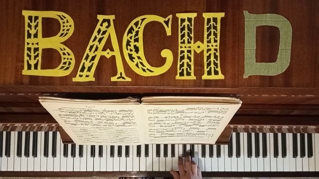 И. С. Бах ХТК I том. Фуга D-dur. Средние голоса. Частичная тема