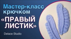 Урок 5 Листик крючком с блок-столбиками Ирландское кружево. Мастер-класс для начинающих