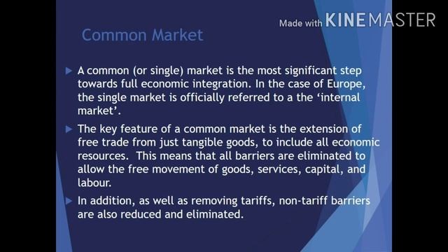 LEVELS OF ECONOMIC INTEGRATION - Session2- International Business and Finance смотреть онлайн