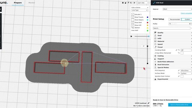 Ultimaker Cura - Combing Mode