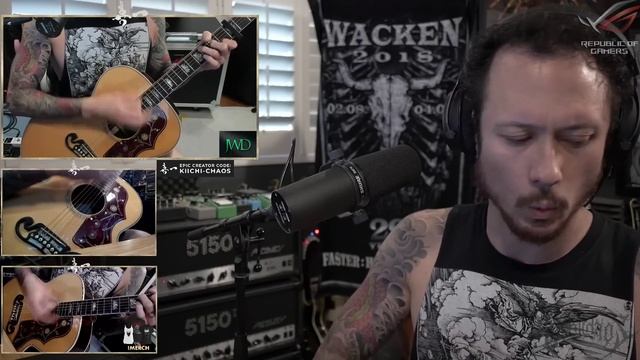Matthew Kiichichaos Heafy | Trivium | Joe Exotic - "I Saw a Tiger" Acoustic Cover смотреть онлайн