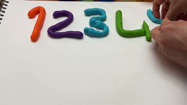 Numbers for kids| 1234 numbers | Learn numbers with Playdough| смотреть онлайн