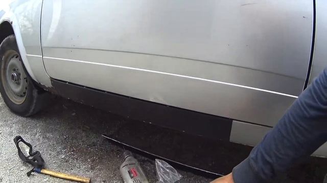 Из утиля в идеал. Кузовной ремонт в гараже. Замена порогов. Столб вместо стапеля смотреть онлайн