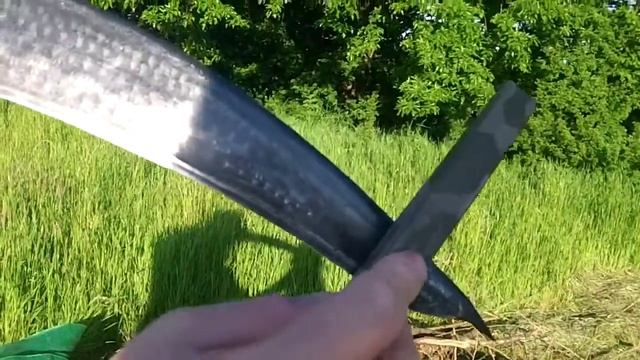 Sharpening a scythe at The Woodland Farm смотреть онлайн
