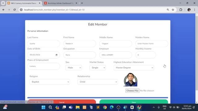 NISU-LC Barangay Information Management System(BIMS)