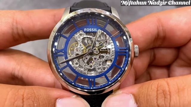 Fossil Townsman Automatic Black Leather ME3200 смотреть онлайн