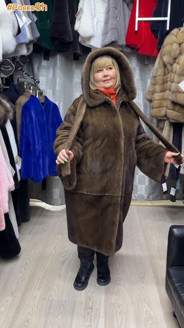 Норковые шубы модель баллон. Натуральные оттенки.mp4 смотреть онлайн