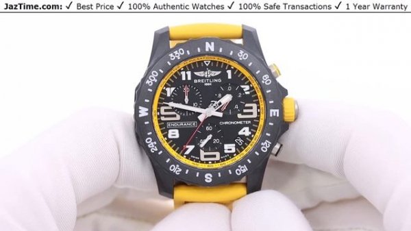 ▶ Breitling Professional Endurance Pro Breitlight Polymer Black/Yellow Dial X82310A41B1S1 - REVIEW