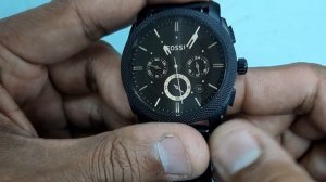 How To Setting Time and Reset Chronograph on FOSSIL FS4682 Watch | SolimBD | Watch Repair Channel