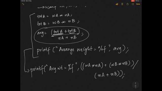 Calculation of the average weight of products A and B смотреть онлайн