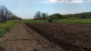 Мотоблок Рысь 🏎️ вспашка участка 😁