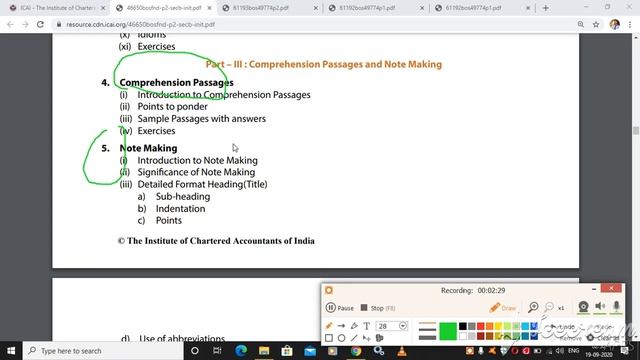 Business Correspondence And Reporting (English) CA Foundation chapterwise weightage смотреть онлайн