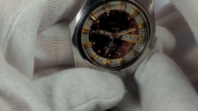 💙💛TRESSA LUX ✅Crystal ✅Vintage Automatic 21 Jewels ✅Swiss Made Men Wrist Watch