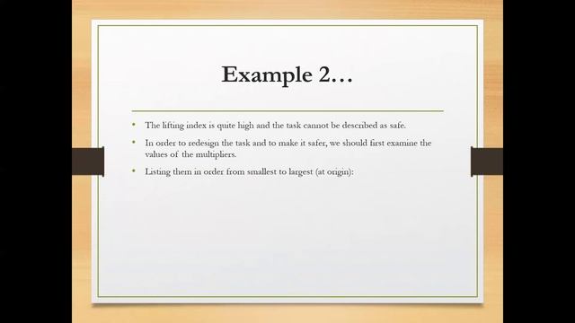 01_04_P4 The NIOSH Lifting Equation: Example 2 смотреть онлайн