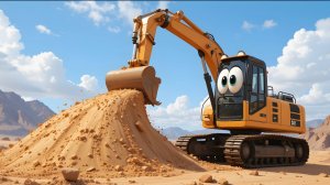 ЭКСКАВАТОР-БОГАТЫРЬ для детей | Песенка про машинки | Мультики про машинки