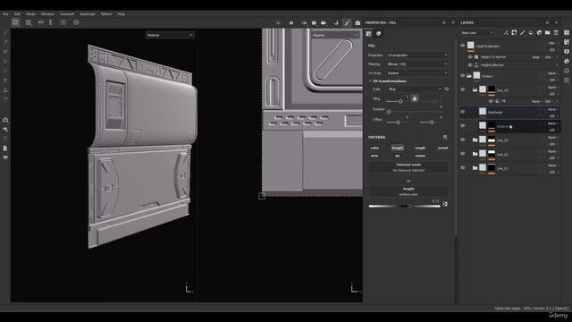4 - 04Scifi Wall in Substance Painter смотреть онлайн