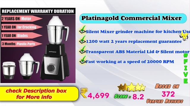 ✅ Top 5 Best Commercial Mixer Grinder In India 2024 With Price |Mixer Grinder Review & Comparison смотреть онлайн