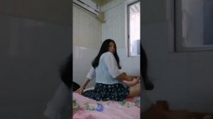Sexy Asian Paraplegic Girl Showing Paraplegic Legs And Feet- Paraplegic Woman Struggling To Crawl