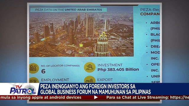 PEZA inengganyo ang foreign investors sa Global Business Forum na mamuhunan sa Pilipinas | TFC News смотреть онлайн