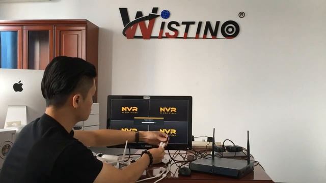 NVR WIFI Kit IP Camera Kits 4CH HD Wireless CCTV Security System Plug and Play смотреть онлайн