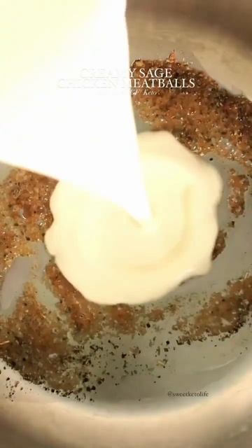 Creamy Sage Chicken Meatballs #shorts смотреть онлайн