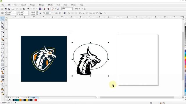 Learn Graphic Designing Techniques in CorelDRAW - Dragon Mascot Logo - Ahsan Sabri смотреть онлайн