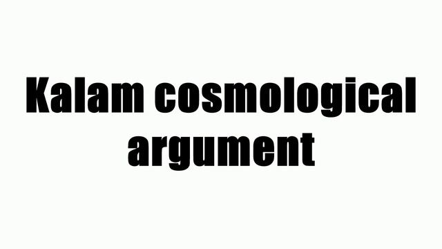Kalam cosmological argument смотреть онлайн
