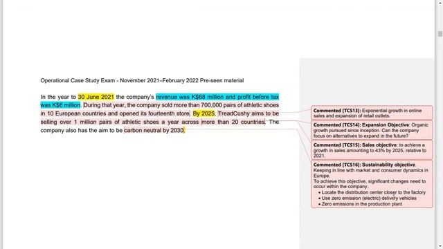 CIMA OCS November 2021/February 2022 Pre-Seen Analysis - TreadCushy - Introduction смотреть онлайн