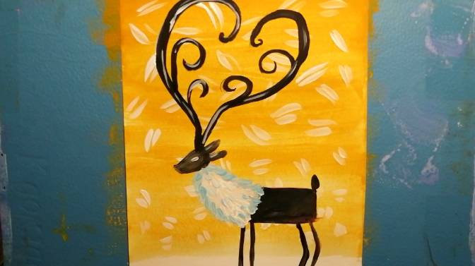 Как нарисовать оленя. смотреть онлайн