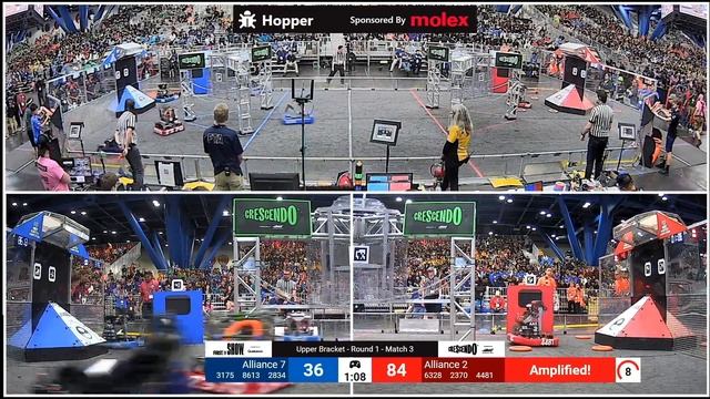 Match 3 (R1) - 2024 FIRST Championship - Hopper Division sponsored by Molex смотреть онлайн