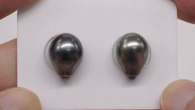 2pcs Dark 10.2-10.7mm - Tahitian Pearl Pair ER904 смотреть онлайн