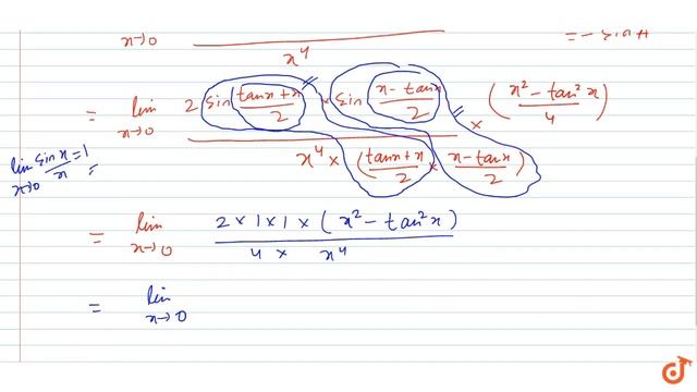 IIT JEE LIMITS AND DERIVATIVES `("lim")_(xvec0)("cos"(tanx)-cosx)/(x^4)i se q u a lto` `1/6` (b.. смотреть онлайн