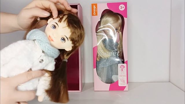 Каркасная кукла коллекции Sweet Sisters от компании Orange Toys | Mia в платье и Sophie в шубке смотреть онлайн