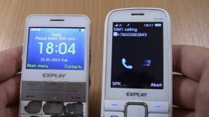 Incoming call & Outgoing call at the Same Time  Explay TV240 +Explay BM55 white in 2022