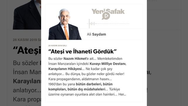 ALİ SAYDAM - “Ateşi ve İhaneti Gördük” - 26.11.2019 смотреть онлайн