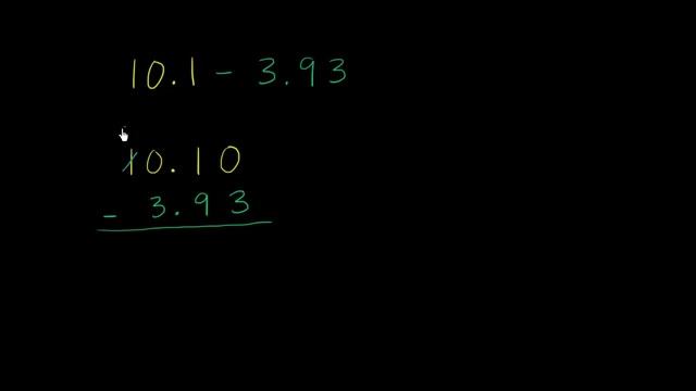 Subtracting decimals: example 2 Bangla смотреть онлайн