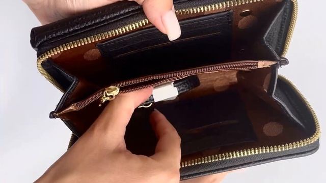 Женская сумка-клатч / Кошелек на молнии смотреть онлайн