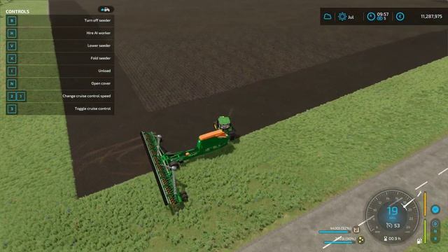 John Deere 6250R Sowing XXL Field With Amazon Seeder|Fs22|!! смотреть онлайн