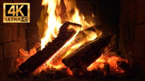 Камин 4К | Fireplace 4K. Огонь в камине. Атмосферное видео.