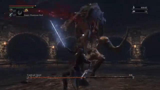 Bloodborne - Undead Giant Boss Fight (Chalice Pthumerian Defilement L2) смотреть онлайн