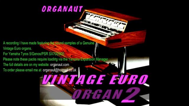 VINTAGE EURO ORGAN Audio Demo 3 Expansion Pack Yamaha Tyros5/Genos/PSR смотреть онлайн