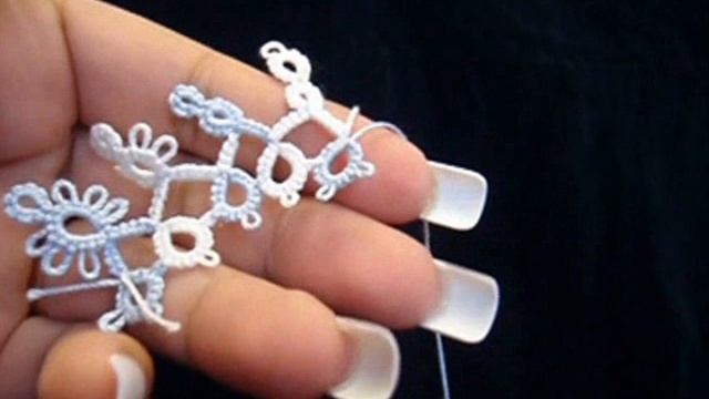 Frivolite-Tatting Lesson 15 - Mock Ring