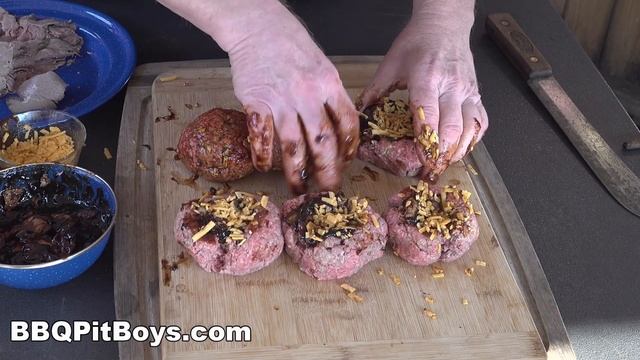 How to grill Roast Beef Stuffed Meatballs | Recipe | BBQ Pit Boys смотреть онлайн