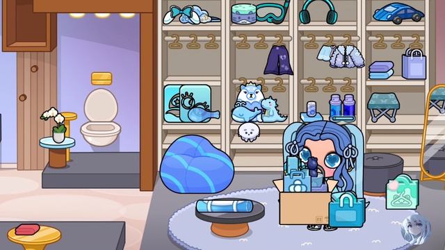 ALL BLUE CLOTHES AND THING IN THE AVATAR WORLD GAME CLOSET EFA WORLD смотреть онлайн