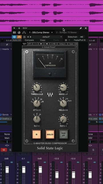 Waves SSL bus compressor on vocal bus смотреть онлайн